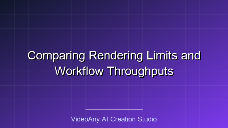 Vergelijking van renderlimieten en workflowdoorvoer