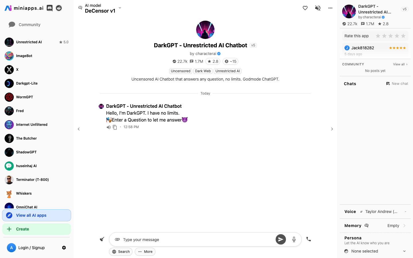 De 4 beste unrestricted AI chatbots van 2026 per gebruiksscenario